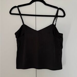 Nasty Gal Classic Black Satin Top